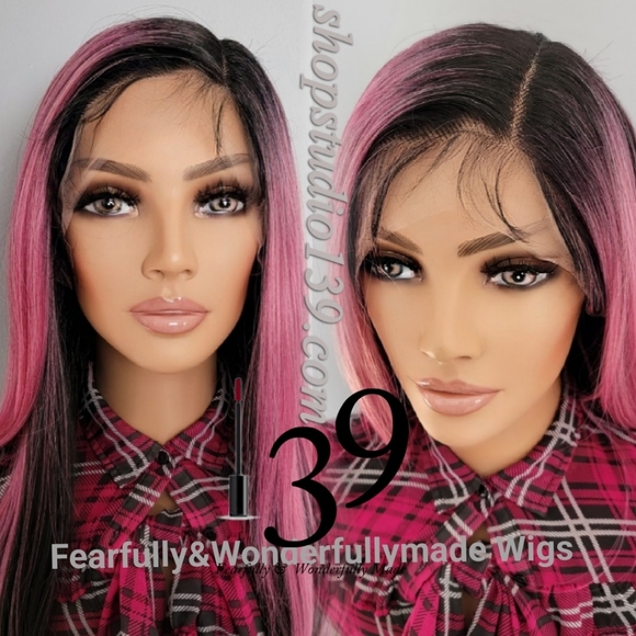 Human hair HD lace front wig with side part - Picture 2 of 3